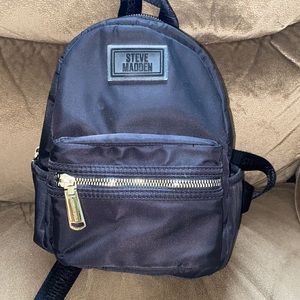 Steve Madden Mini Black Backpack Purse